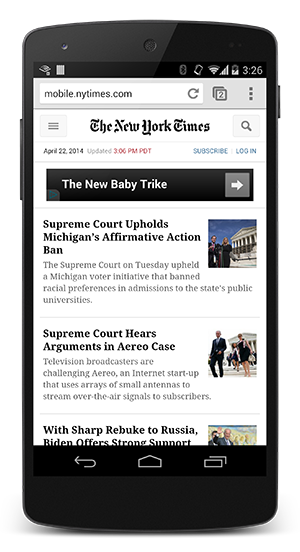 NYTimes with CSS